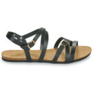 Casual Attitude ILMEM Schwarze flache Sandalen f&uuml;r Damen - Gr&ouml;&szlig;e 2