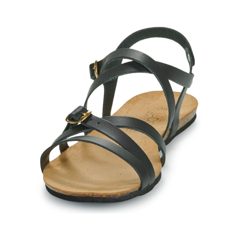 Casual Attitude ILMEM Schwarze flache Sandalen f&uuml;r Damen - Gr&ouml;&szlig;e 3