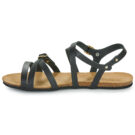 Casual Attitude ILMEM Schwarze flache Sandalen f&uuml;r Damen - Gr&ouml;&szlig;e 4