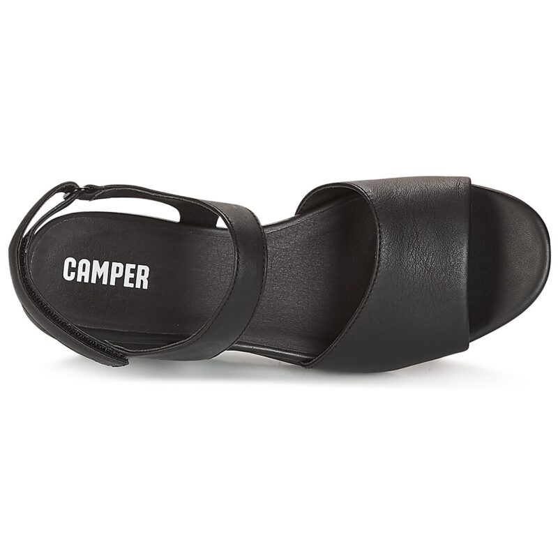 Camper BALLOON Black Wedge Sandals Women - 6