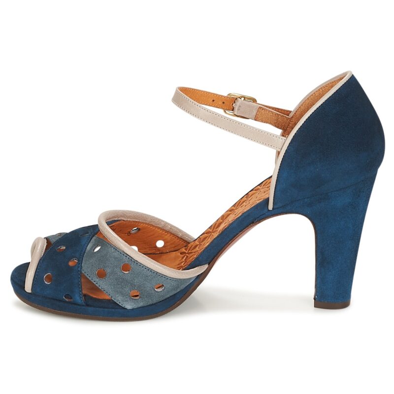 Chie Mihara Sandalias de tac&oacute;n azules AKAI para mujer - Talla 4