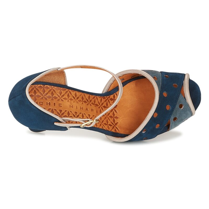 Chie Mihara Sandalias de tac&oacute;n azules AKAI para mujer - Talla 6