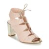 Betty London INALU Sandalias de tac&oacute;n Rosa Mujer
