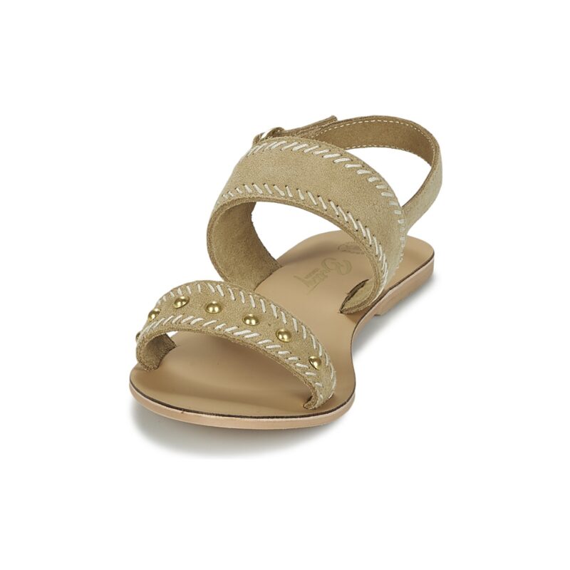 Betty London IKARI Beige Sandalias planas Mujer - 3