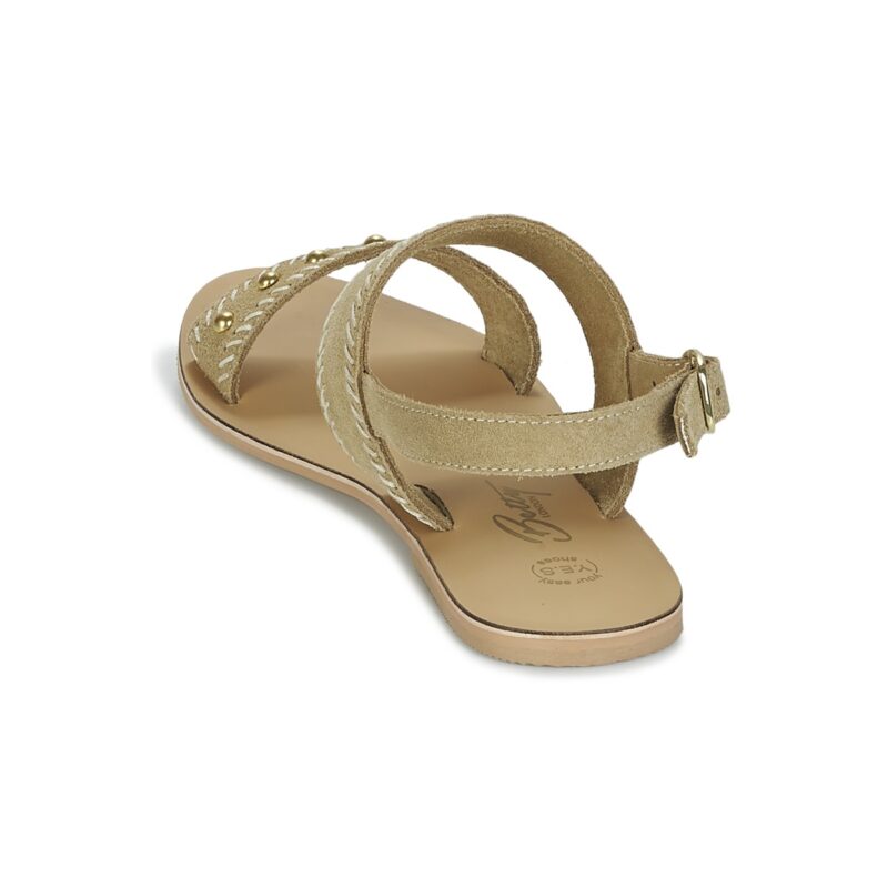 Betty London IKARI Beige Sandalias planas Mujer - 5
