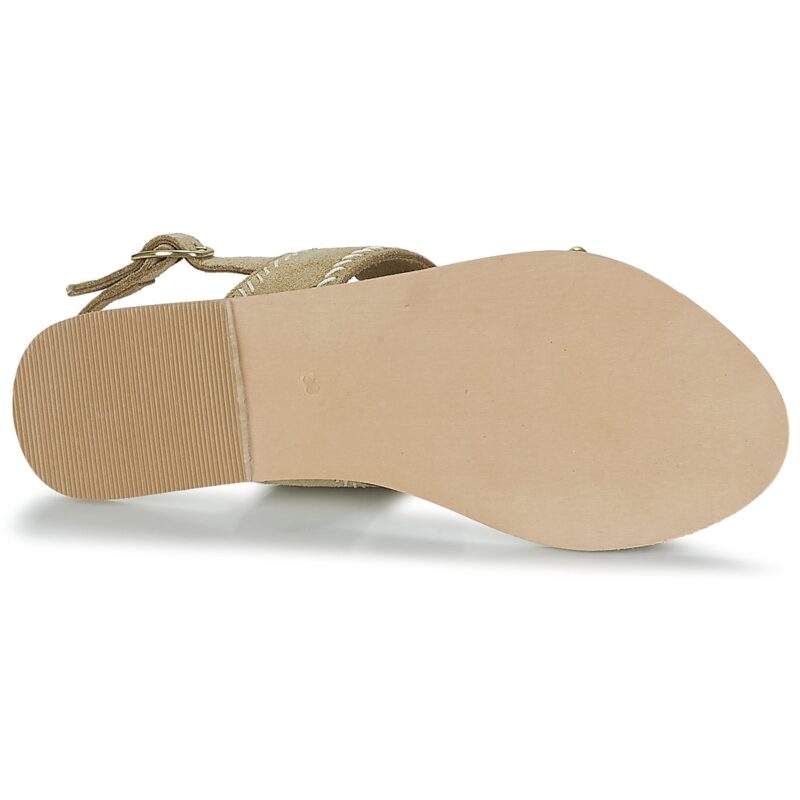 Betty London IKARI Beige Sandalias planas Mujer - 7