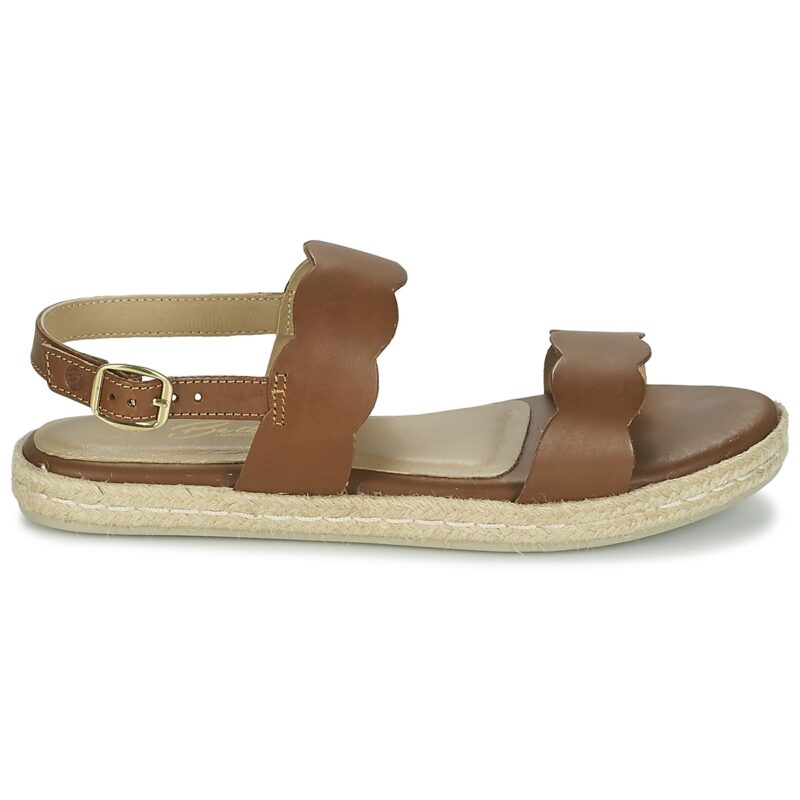 Betty London Sandalias planas marr&oacute;ns para mujer IKARO - 2