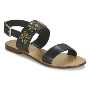 Betty London IKIMI Black Flat Sandals Women