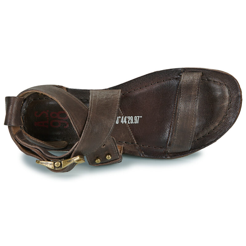 Airstep Sandales plates marron pour femmes AS98 RAMOS - Pointure 6