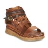 Airstep / A.S.98 LAGOS Braun Keilsandalen Damen