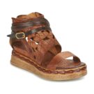Airstep AS98 LAGOS Braune Keilsandalen f&uuml;r Damen - Gr&ouml;&szlig;e 1