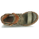 Airstep AS98 LAGOS Khaki Damen-Keilsandalen - Gr&ouml;&szlig;e 6