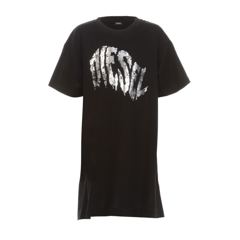 Diesel DBOWLY Schwarzes kurzes Kleid f&uuml;r M&auml;dchen - 1