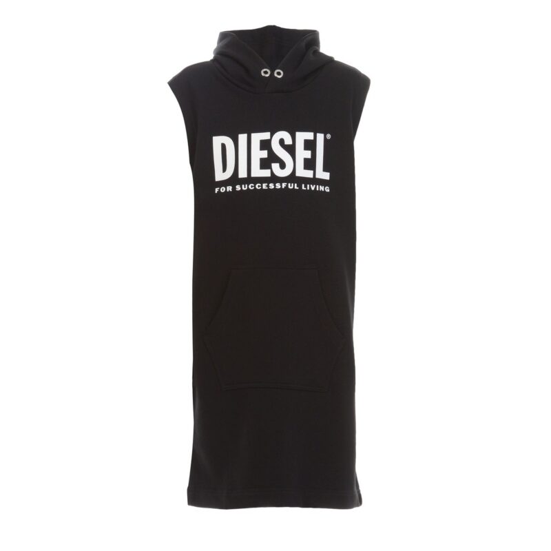 Abito corto ragazza Diesel DILSET Nero Abiti corti Bambina - 1