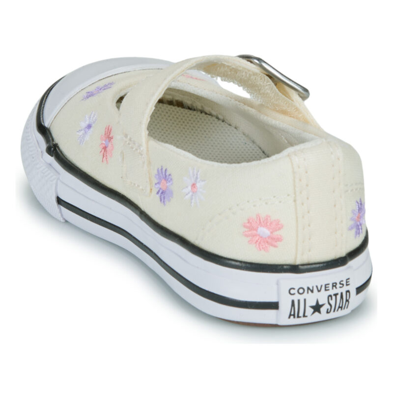 bambina ragazza Converse CHUCK TAYLOR ALL STAR DAINTY MARY JANE FLORAL EASY ON Beige Ballerine Bambina - 5
