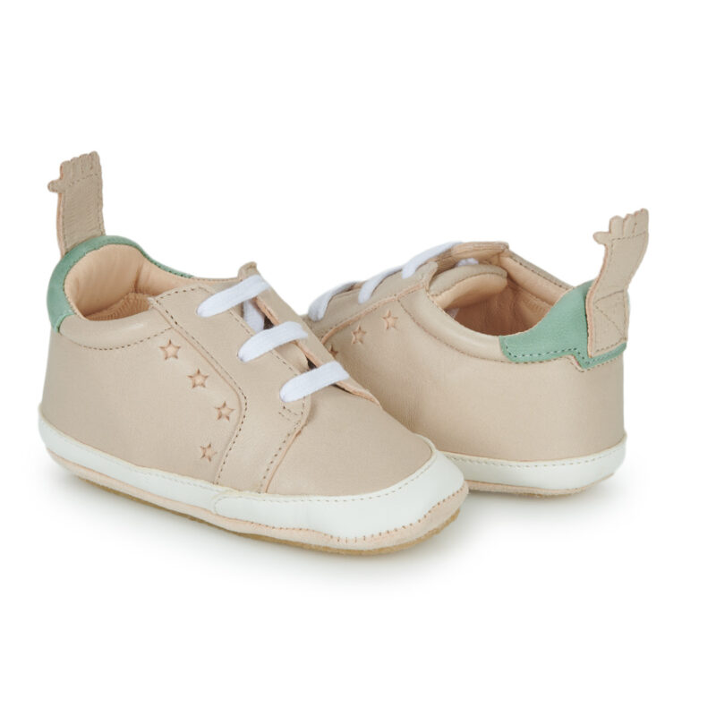 ni&ntilde;a ni&ntilde;a Easy Peasy MY BLUBLU BASKET LACET Beige Bailarinas Ni&ntilde;a - 3