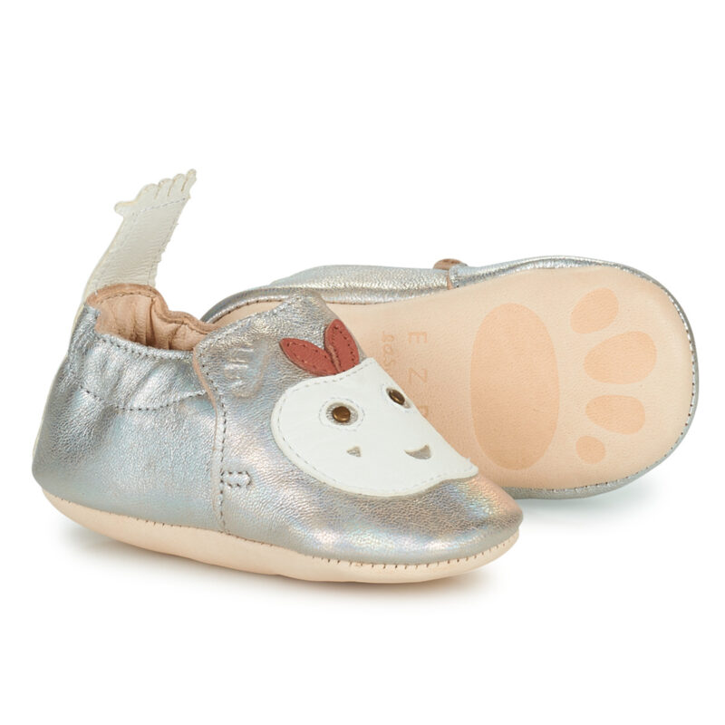 bambina ragazza Easy Peasy MY BLUMOO POMME Argento Ballerine Bambina - 3