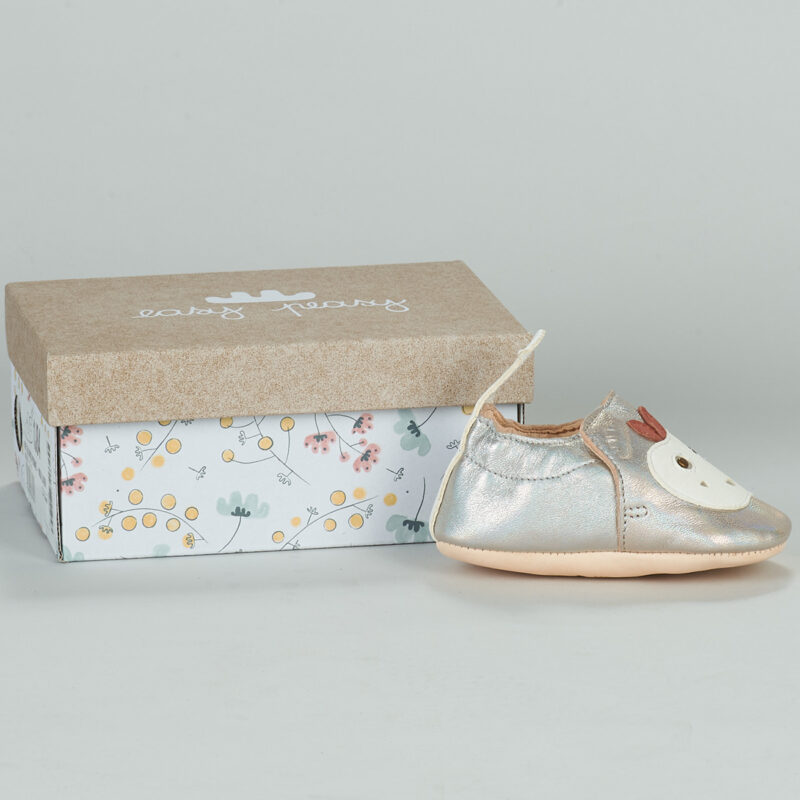 bambina fille Easy Peasy MY BLUMOO POMME Argent Ballerines Bambina - 7