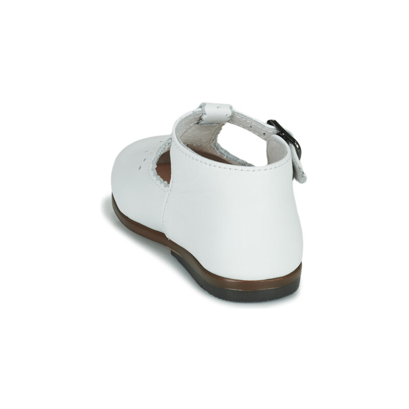 bambina ragazza Little Mary FLORIANE Bianco Ballerine Bambina - 5