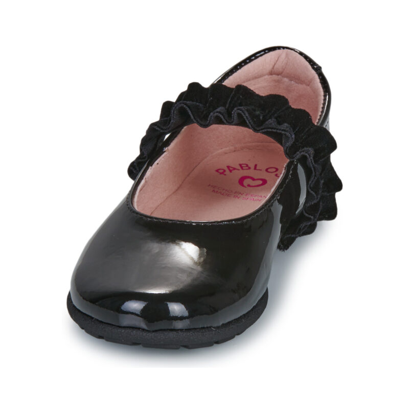 Pablosky 361319 Schwarze Ballerinas f&uuml;r M&auml;dchen - Gr&ouml;&szlig;e 3