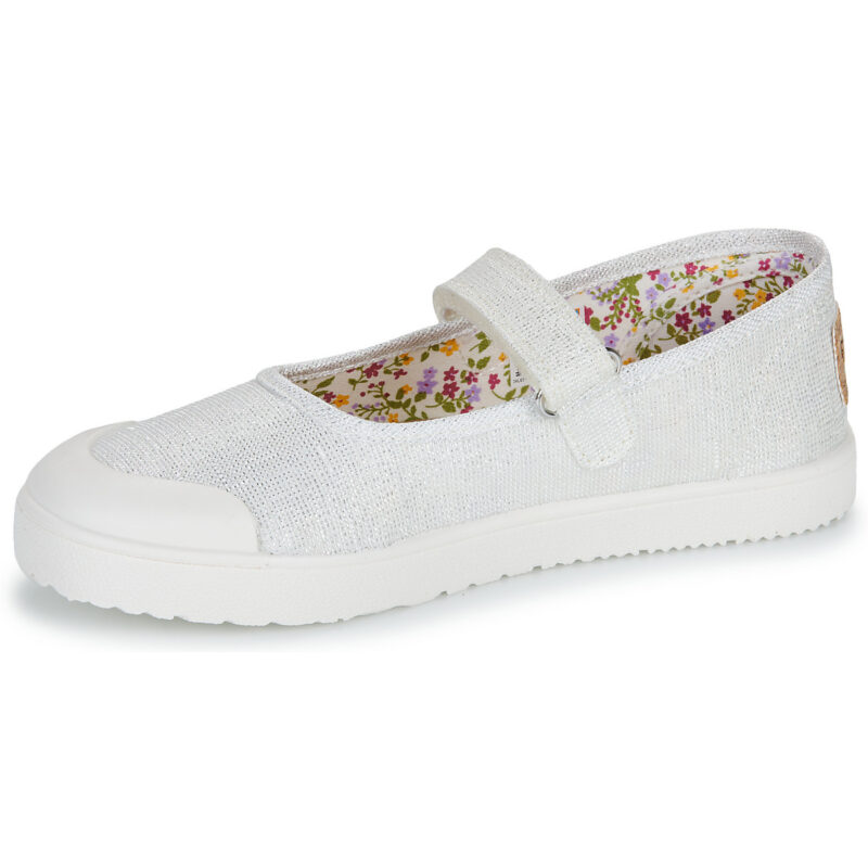 bambina ragazza Pablosky BASIC CANVAS Bianco Ballerine Bambina - 4