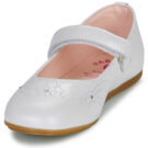 Ballerines blanches Pablosky LINDA pour filles - Taille 3