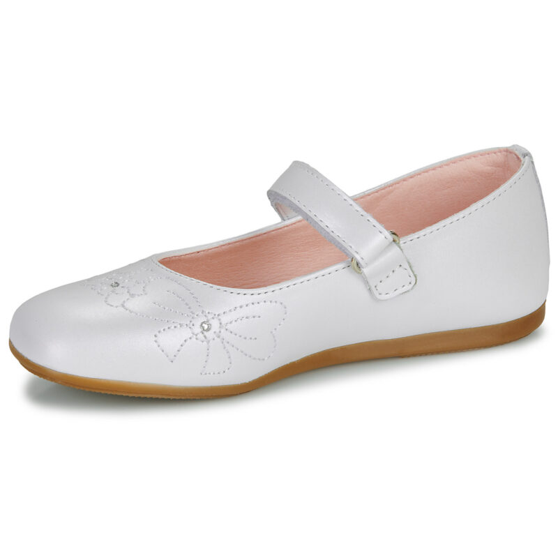 Ballerines blanches Pablosky LINDA pour filles - Taille 4
