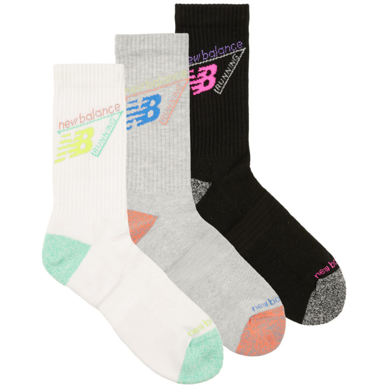 Calze sportive New Balance ACTIVE GRAPHIC CREW SOCKS 3 PACK Multicolore Calze sportive Uomo - 1