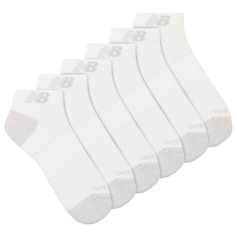 Calze sportive New Balance ACTIVE LOW CUT SOCKS 6 PACK Bianco Calze sportive Uomo - 1