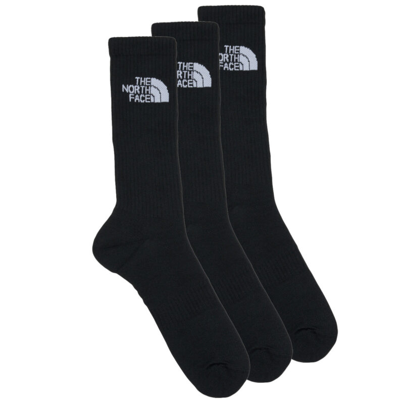 Chaussettes hautes The North Face Multi Sport Cush Crew Sock 3p noires pour homme - 1