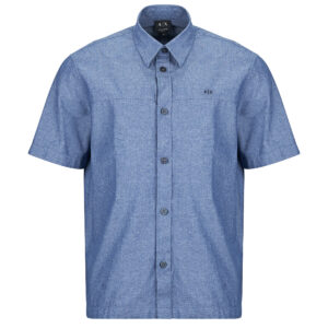 Camicia a maniche corte uomo Armani Exchange  XM002283  Blu Armani Exchange 8033919219135