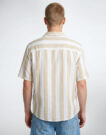 Kurzarmhemd Only & Sons ONSTES RLX CTN SLUB STRIPE Wei&szlig;es Herren-Kurzarmhemd - 4