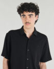 Camisa de manga corta Schott SH CLAY Negra Camisas de manga corta Hombre - 5