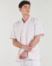 Camisa de manga corta Selected SLHREGCLAY LINEN BLEND SS SHIR Rosa Camisas de manga corta Hombre - 2