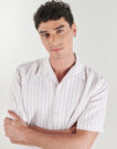 Camisa de manga corta Selected SLHREGCLAY LINEN BLEND SS SHIR Rosa Camisas de manga corta Hombre - 5