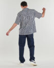 Camisa de manga corta Selected SLHRLXAIR MIX SS SHIRT Marine Camisas de manga corta Hombre - 4