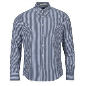 Camicia a maniche lunghe uomo Gant  REG CLASSIC POPLIN STRIPE SHIRT  Blu Gant 7325708625137
