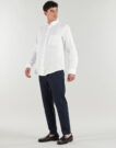 Lang&auml;rmeliges Shirt Gant REG GMNT GEF&Auml;RBTES LEINENHEMD Wei&szlig; - Herren Langarmhemden - 3