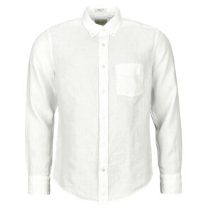 Camicia a maniche lunghe uomo Gant  REG GMNT DYED LINEN SHIRT  Bianco Gant 7325708306036
