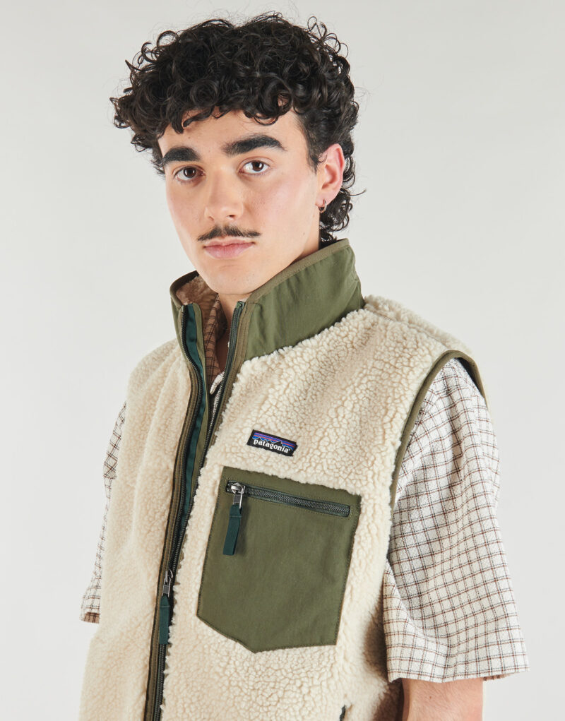 Felpa Patagonia M'S CLASSIC RETRO-X VEST Beige - Felpe Uomo - 5