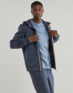 Felpe con cappuccio K-Way RAINER SPACER Blu - Felpe con cappuccio Abbigliamento Uomo - 3