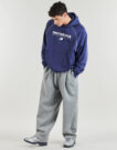 Sudadera con capucha New Balance LINEAR GRAPHIC FLEECE para hombre, color azul marino - 3