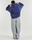 Sudadera con capucha New Balance LINEAR GRAPHIC FLEECE para hombre, color azul marino - 4