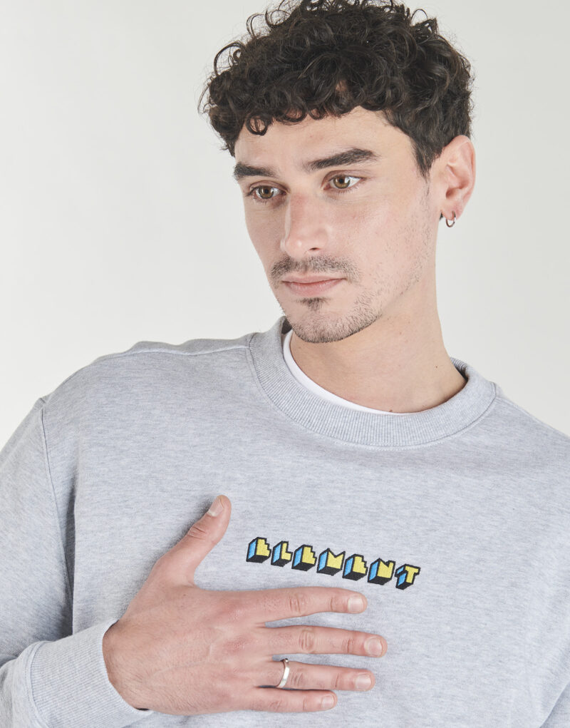 Felpe Element WORLD PEACE CR Grigio Felpe Uomo - 5
