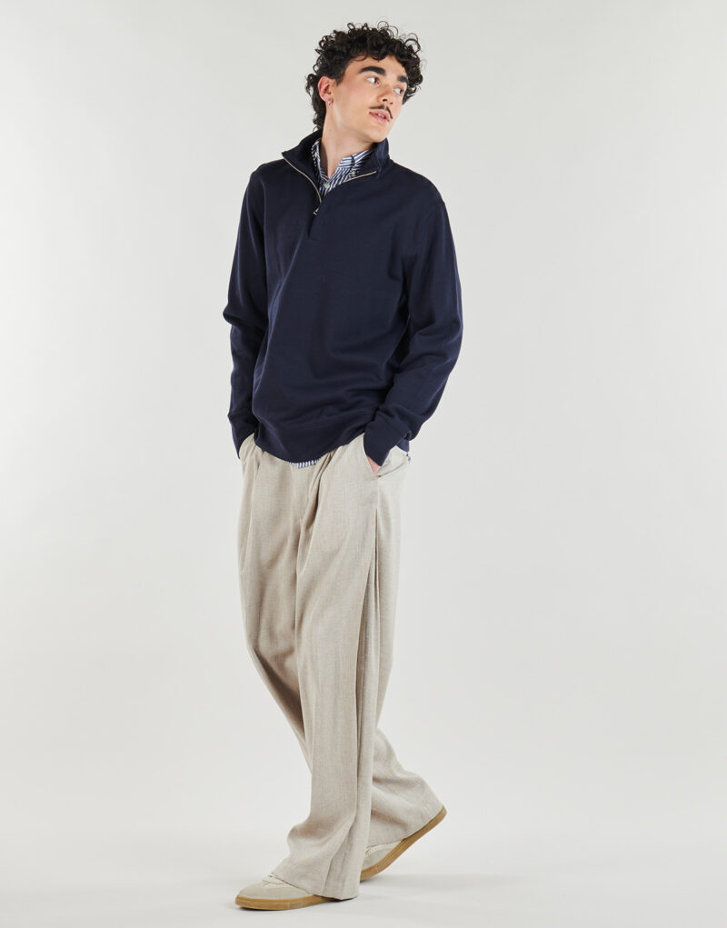 Sweatshirts Gant LEICHTER SACKER HALBREISSVERSCHLUSS Marineblau - Herrenbekleidung Sweatshirts - 3