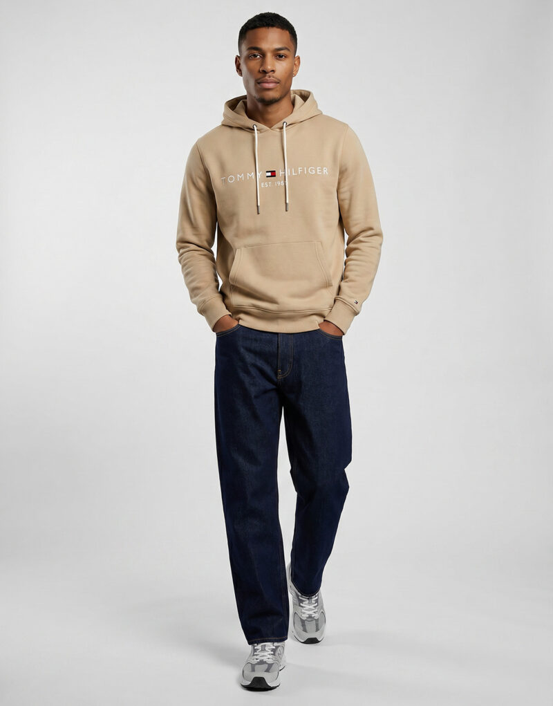 Tommy Hilfiger Hoodies TOMMY LOGO HOODY Beige - Hoodies Herrenbekleidung - 2
