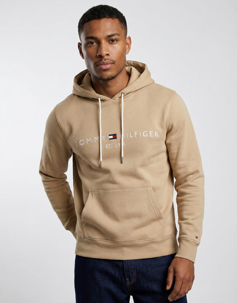 Tommy Hilfiger Hoodies TOMMY LOGO HOODY Beige - Hoodies Herrenbekleidung - 5