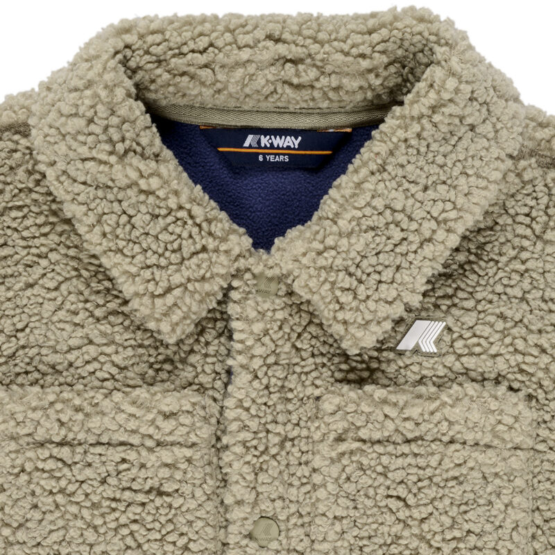 Giubbotto bambina ragazza K-Way P. CAMERON SHERPA POLAR Multicolore Giubbotti Bambina - 3