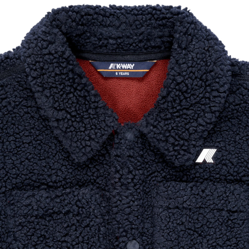 Giubbotto bambina ragazza K-Way P. CAMERON SHERPA POLAR Multicolore Giubbotti Bambina - 3