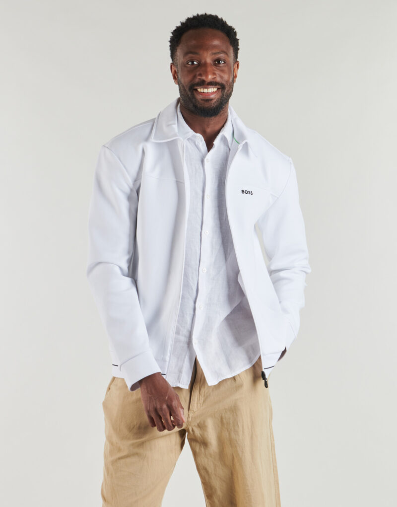 Veste BOSS SW_Member FZ Blanche Vestes Homme - 2